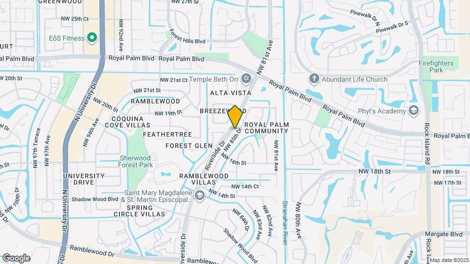 1826 NW 85th Dr Map and Location Details