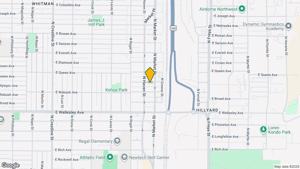 3018 E Olympic Ave Map and Location Details