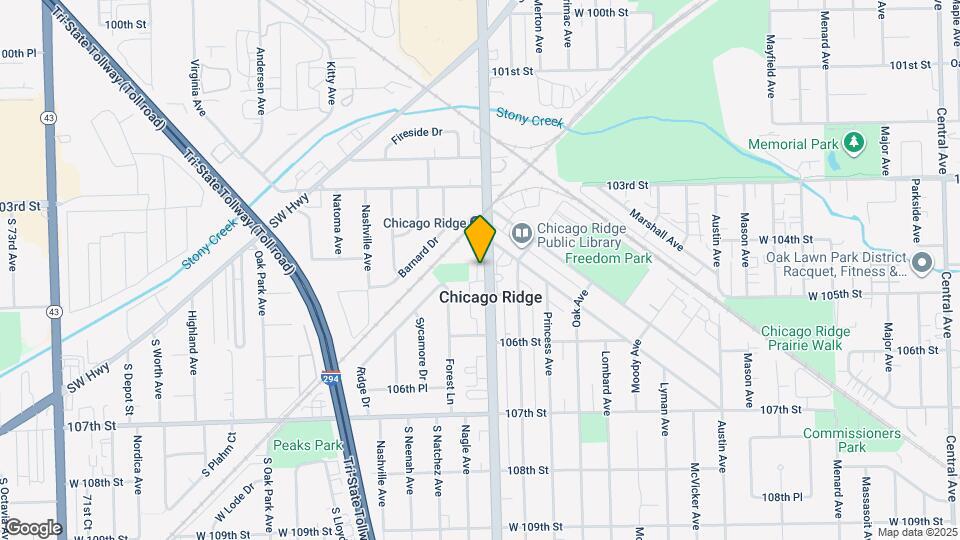 10540 Ridgeland Ave Map and Location Details