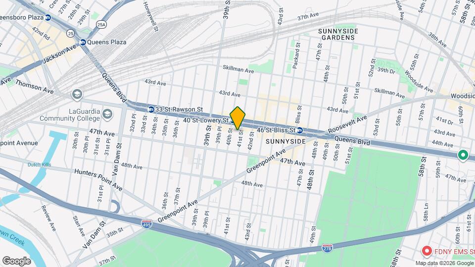 4516 41ST ST, Unit Ground FL Map and Location Details