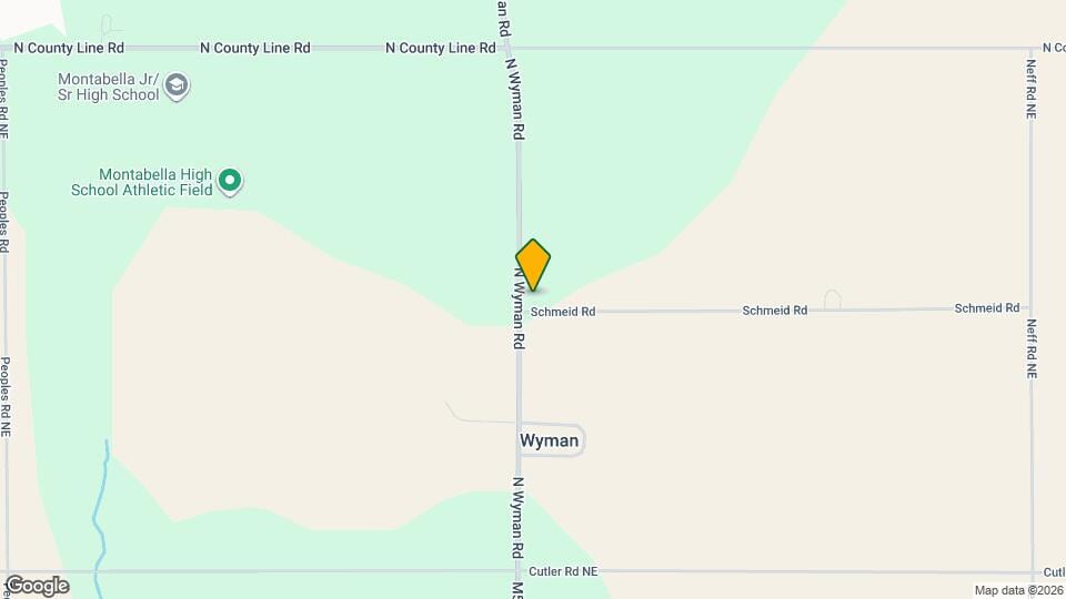 11516 N Wyman Rd Map and Location Details