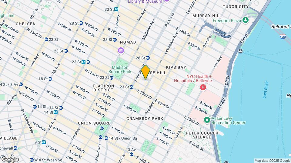 122 E 25th St Mapa y Detalles de la Ubicación