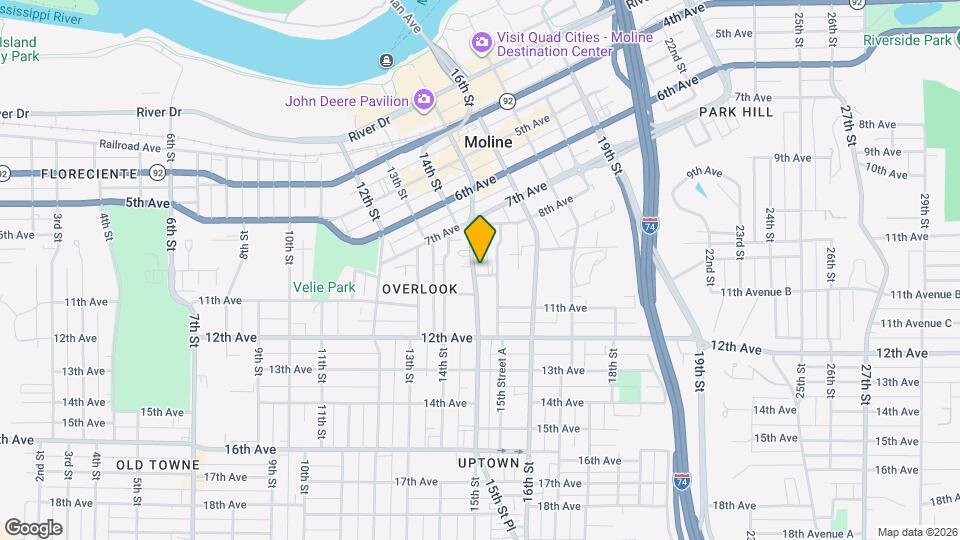 848 15th St Map and Location Details