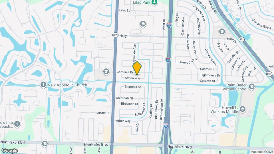 4299 Althea Way Map and Location Details