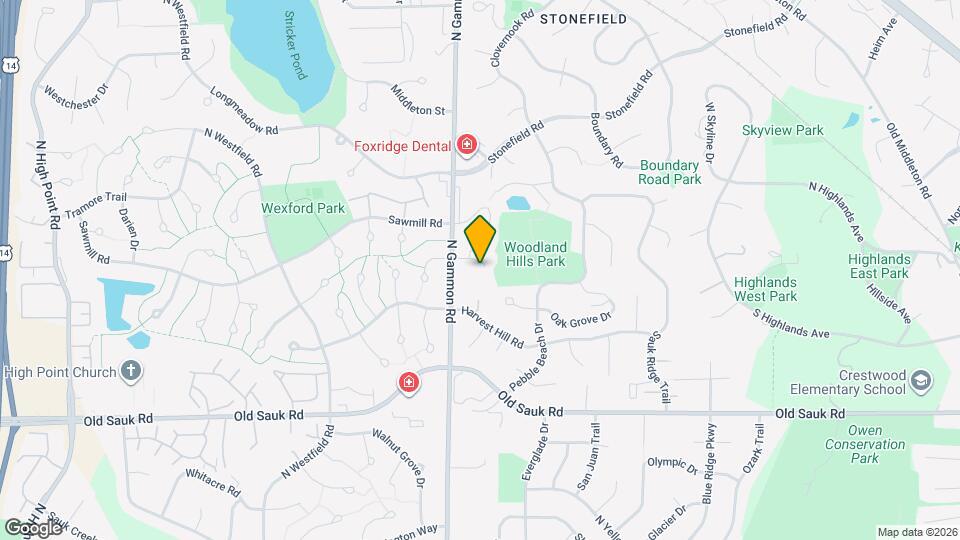 841 N Gammon Rd Map and Location Details