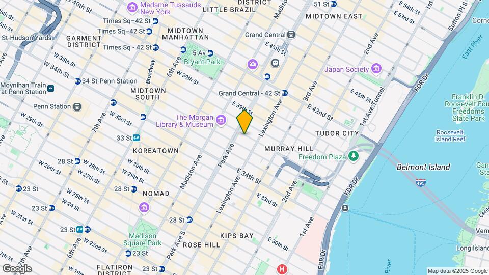 104 E 37th St Mapa y Detalles de la Ubicación