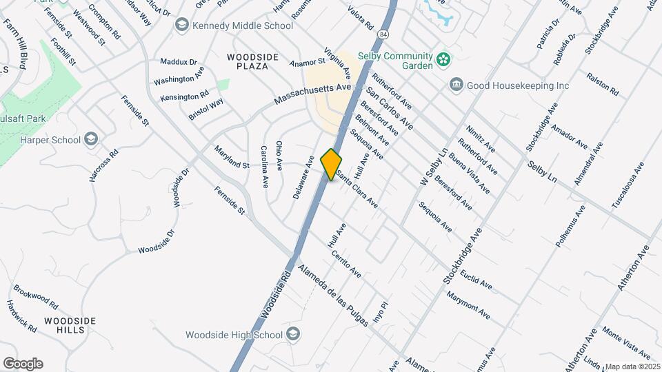 1839 Woodside Rd Map and Location Details