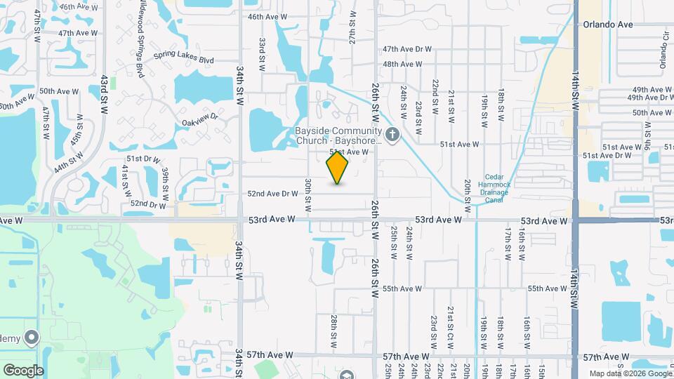 2807 52nd Ave Dr W Map and Location Details