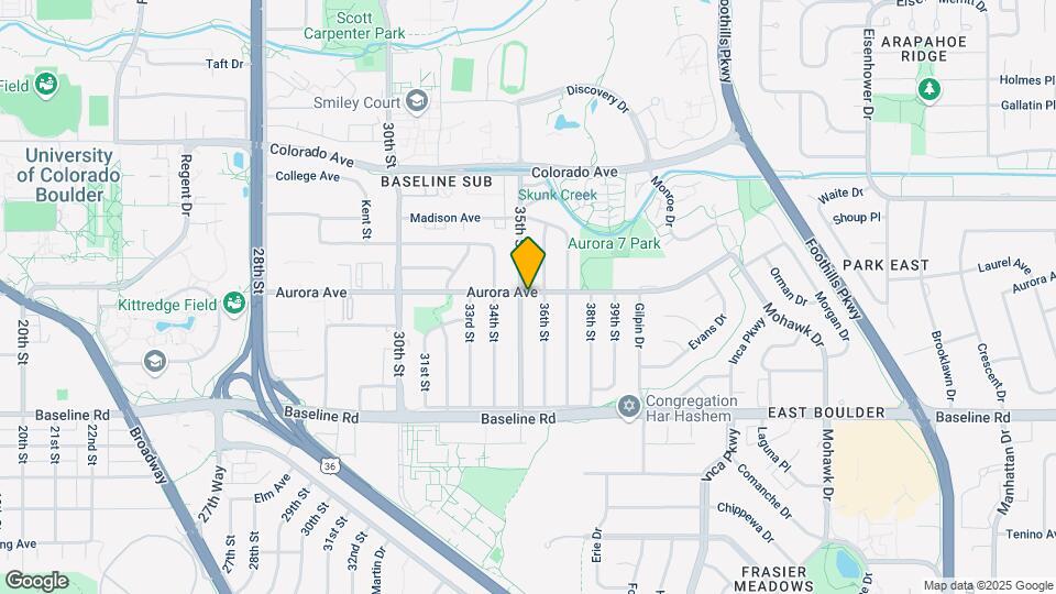 880 35th St Map and Location Details
