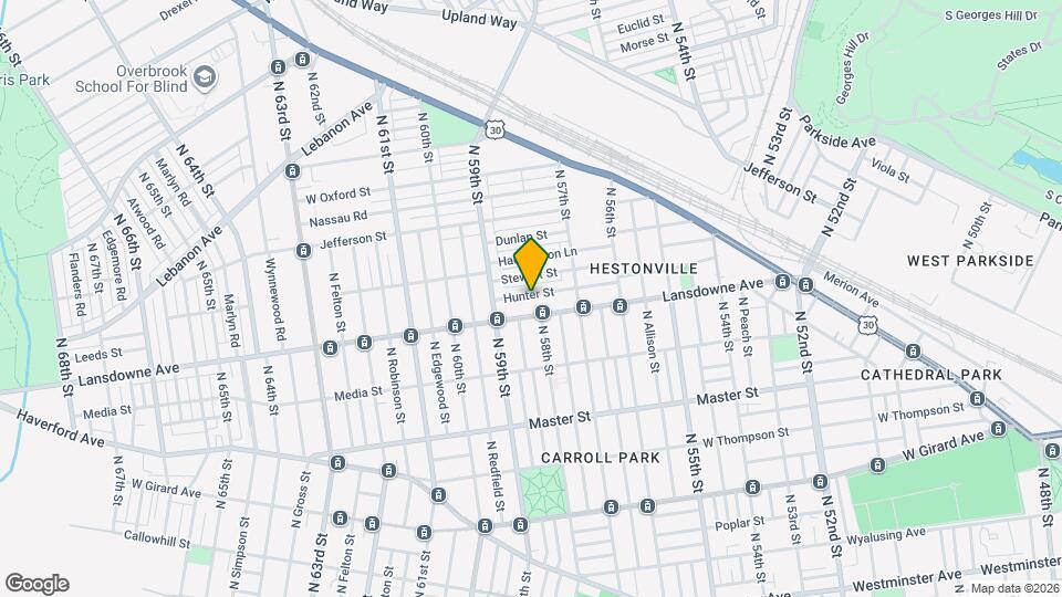 5756 Hunter St Map and Location Details