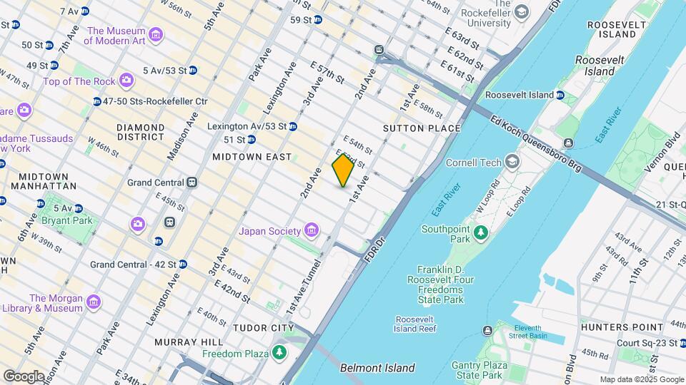 348 E 51st St Mapa y Detalles de la Ubicación