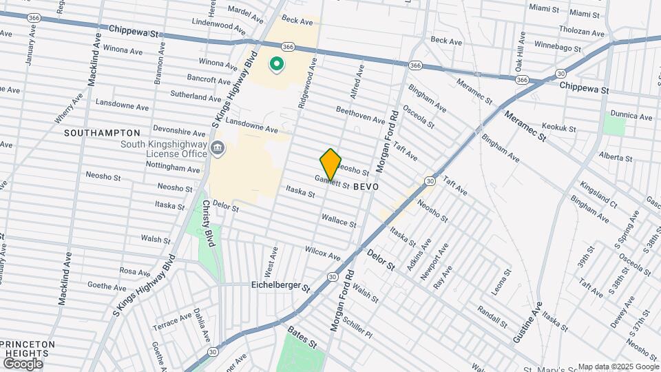 4372 Gannett St Map and Location Details