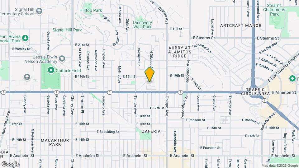 1845 Orizaba Ave Mapa y Detalles de la Ubicación