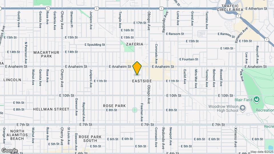 1130 Orizaba Ave Map and Location Details