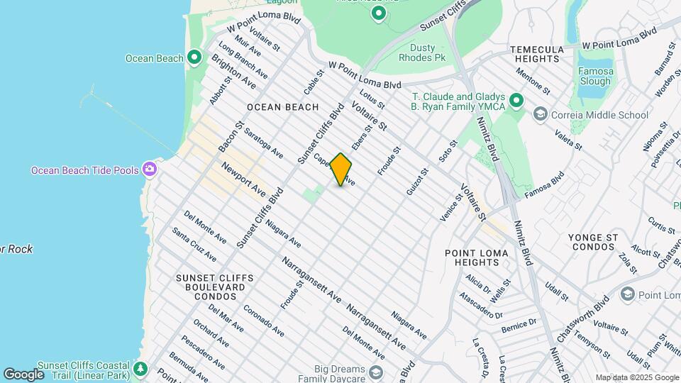 4660 Saratoga Ave Map and Location Details