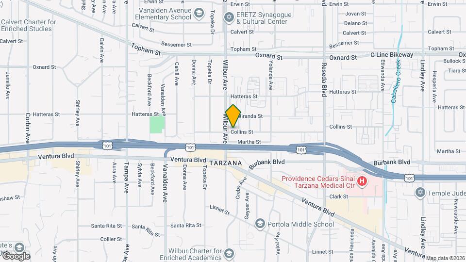 18841 Collins St Map and Location Details