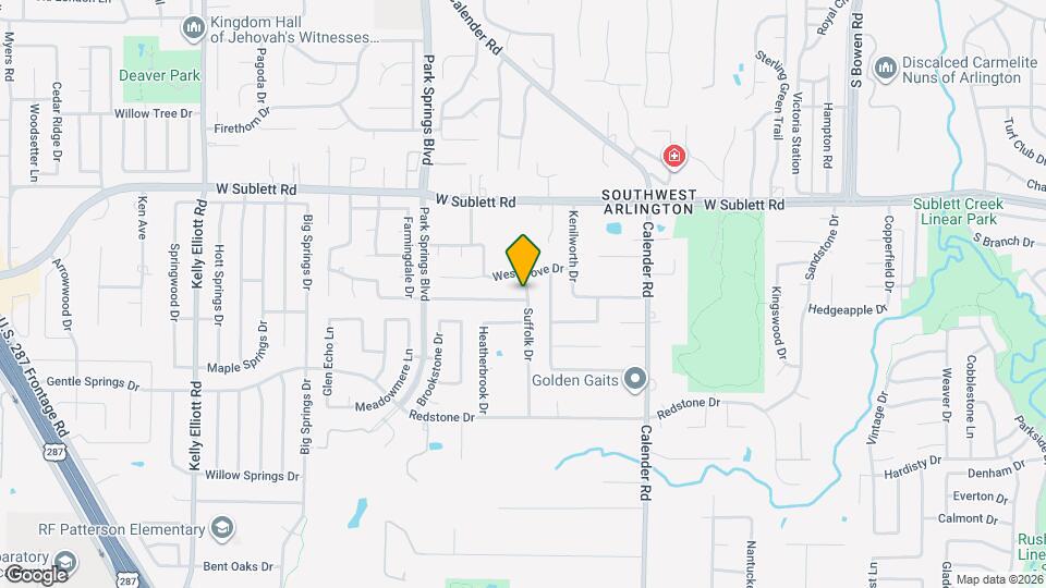 3501 Wentworth Dr Map and Location Details