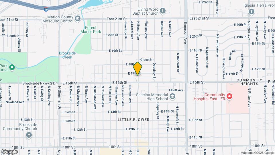 1612 N Bosart Ave Map and Location Details