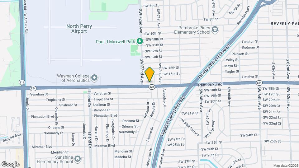 7151 Pembroke Rd Map and Location Details