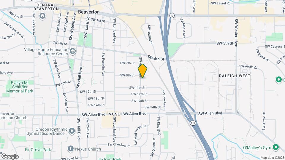 5488 SW Alger Ave Map and Location Details