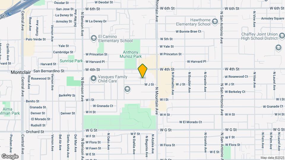 1021 N Begonia Ave Mapa y Detalles de la Ubicación