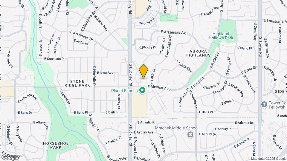 1638 S Buckley Way Map and Location Details