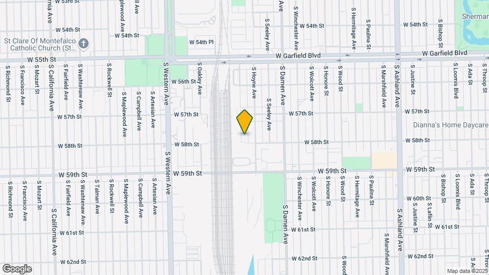 5751 S Hamilton Ave Map and Location Details
