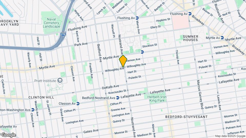 442 Willoughby Ave Mapa y Detalles de la Ubicación