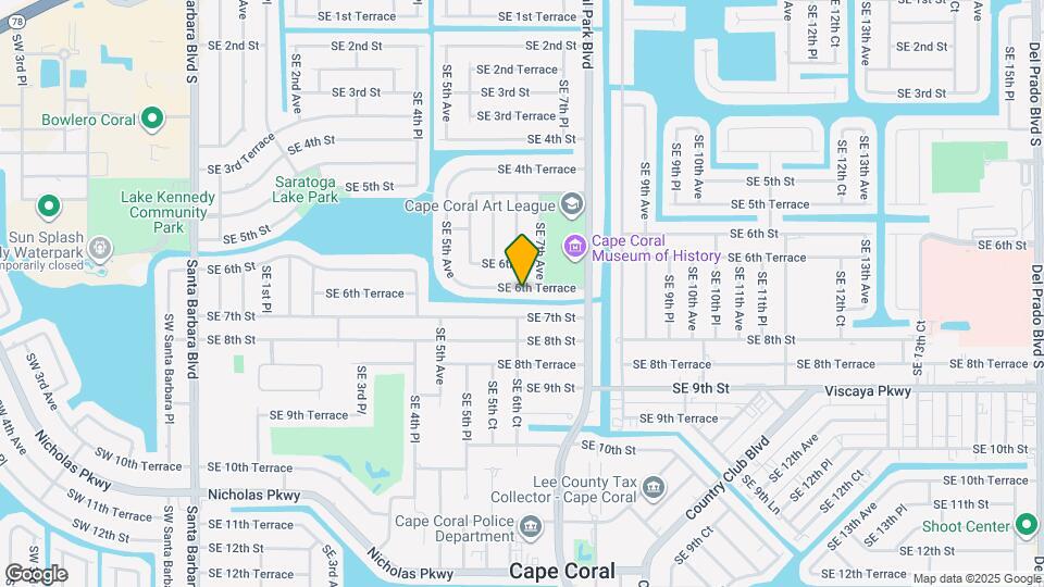 606 SE 6th Terrace Mapa y Detalles de la Ubicación