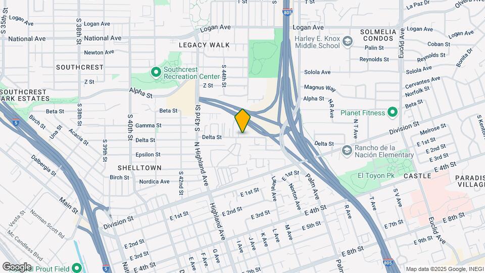 4442 Delta St Map and Location Details