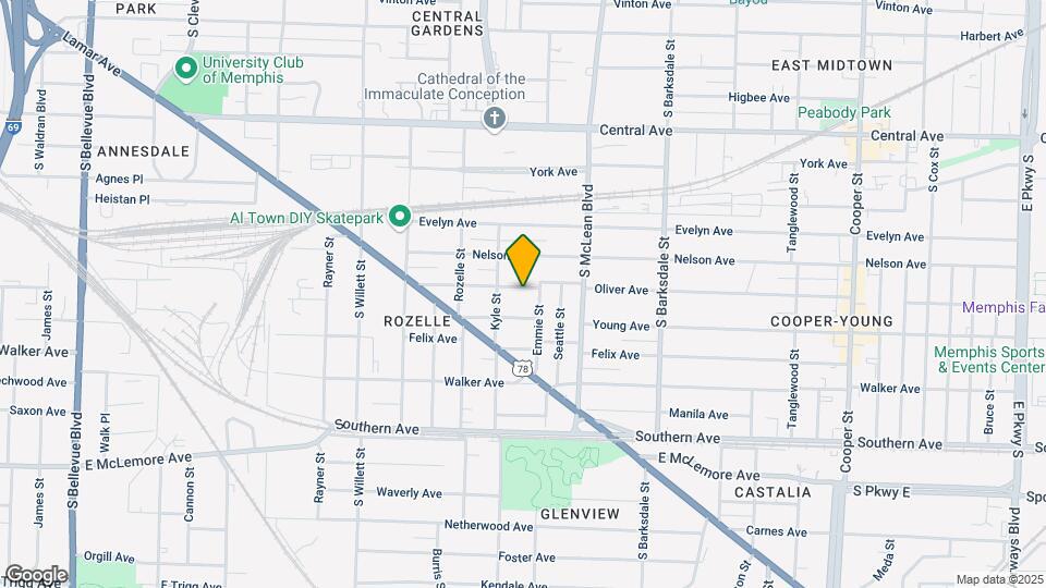 1743 Euclid Ave Map and Location Details