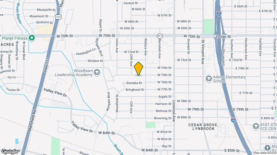 622 W 75th St Map and Location Details