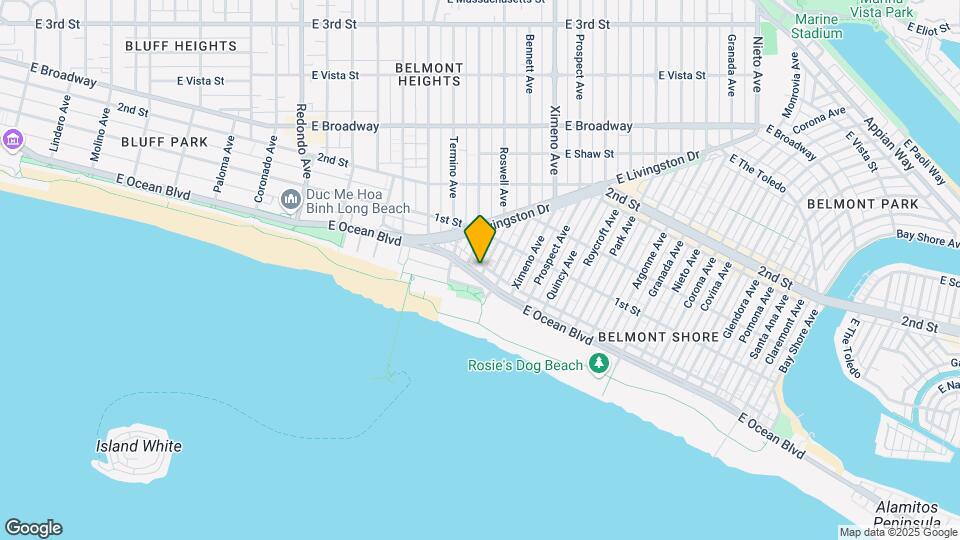 4129 E Ocean Blvd Mapa y Detalles de la Ubicación