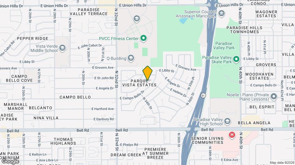 3427 E Helena Dr Map and Location Details