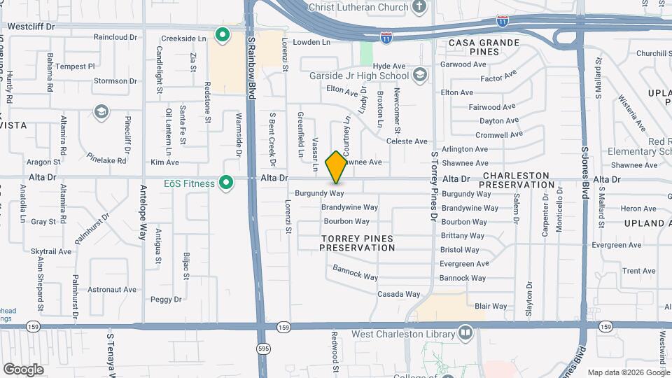 6548 Burgundy Way Map and Location Details