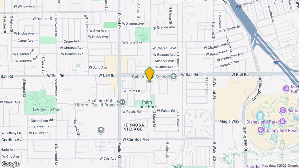 1228 S Loara St, Unit 1 Mapa y Detalles de la Ubicación