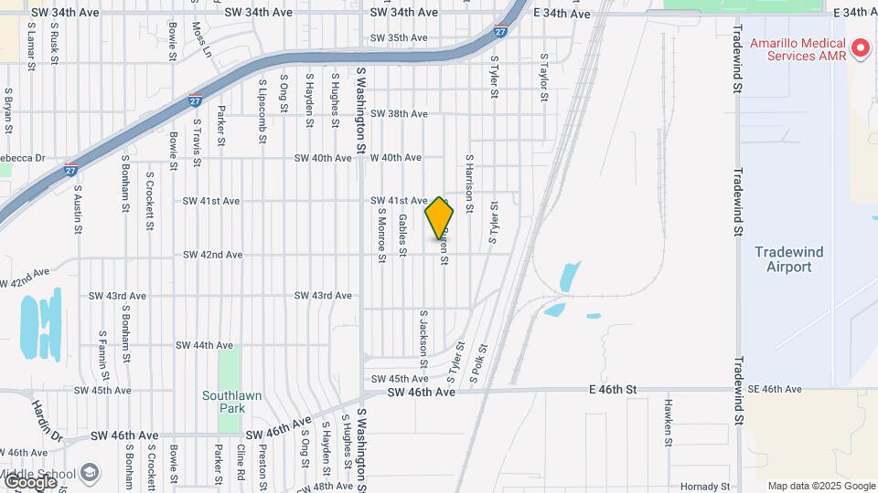 4124 S Van Buren St Map and Location Details