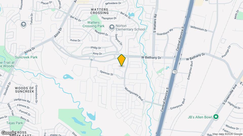 1107 Sarah St Map and Location Details