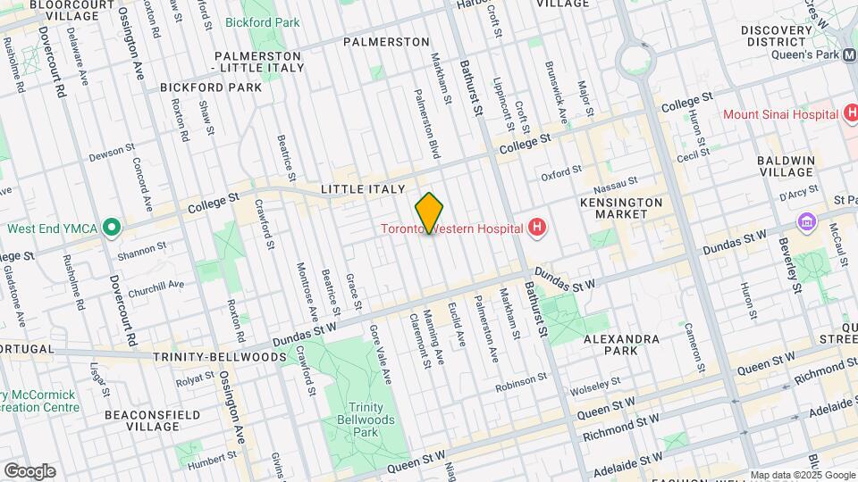 286 Euclid Ave Map and Location Details