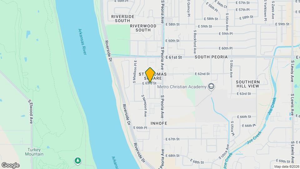 6303 S Owasso Ave Map and Location Details