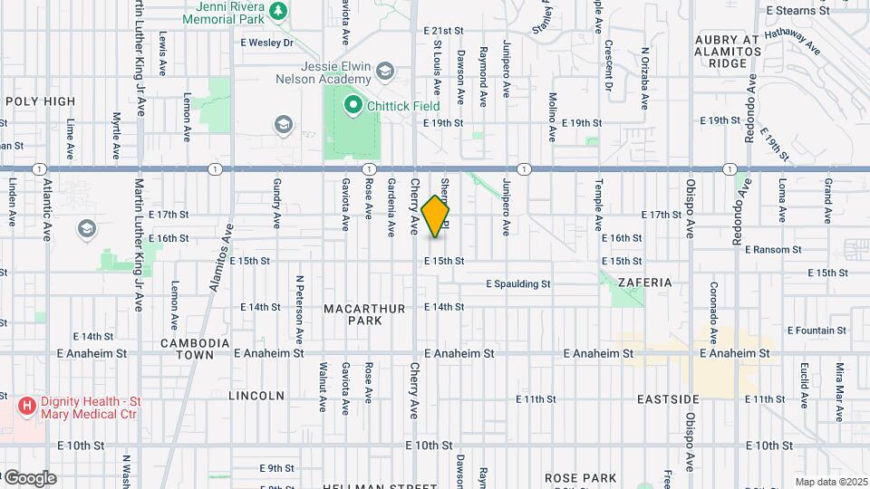 1533 Sherman Pl Map and Location Details