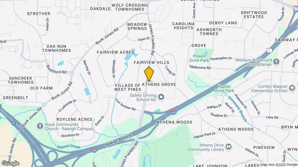 409 Jones Franklin Rd, Unit A Map and Location Details