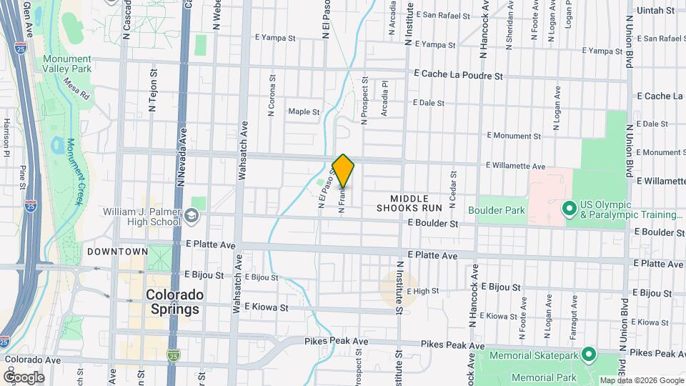 431 N Franklin St Map and Location Details