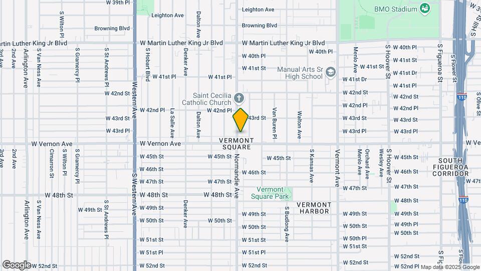 4340 S Normandie Ave Map and Location Details