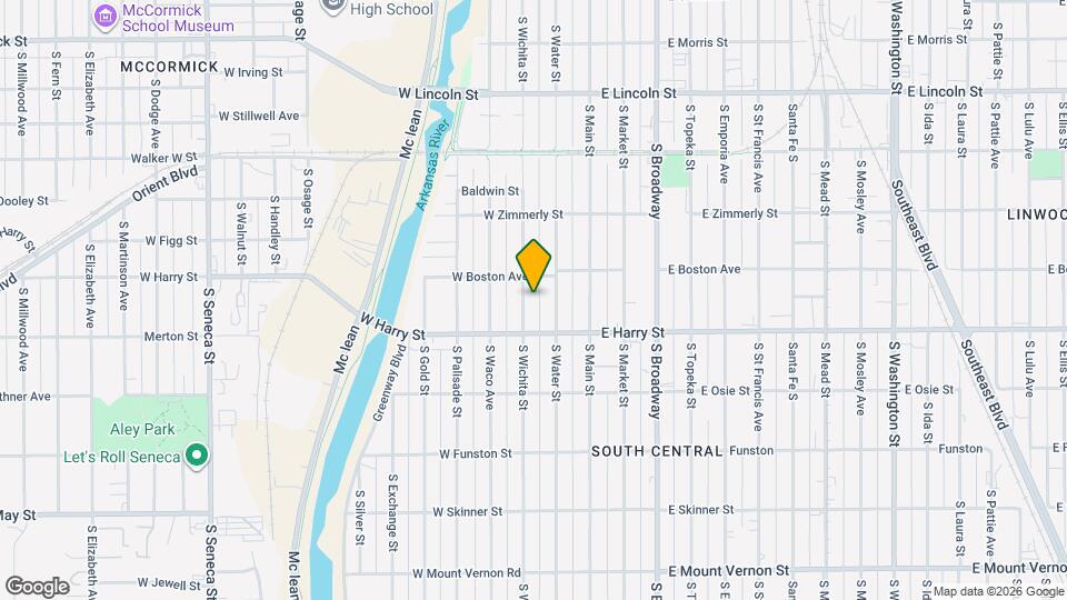 1524 S Wichita St Map and Location Details