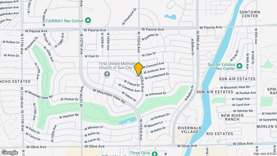 10310 W Cumberland Dr Map and Location Details