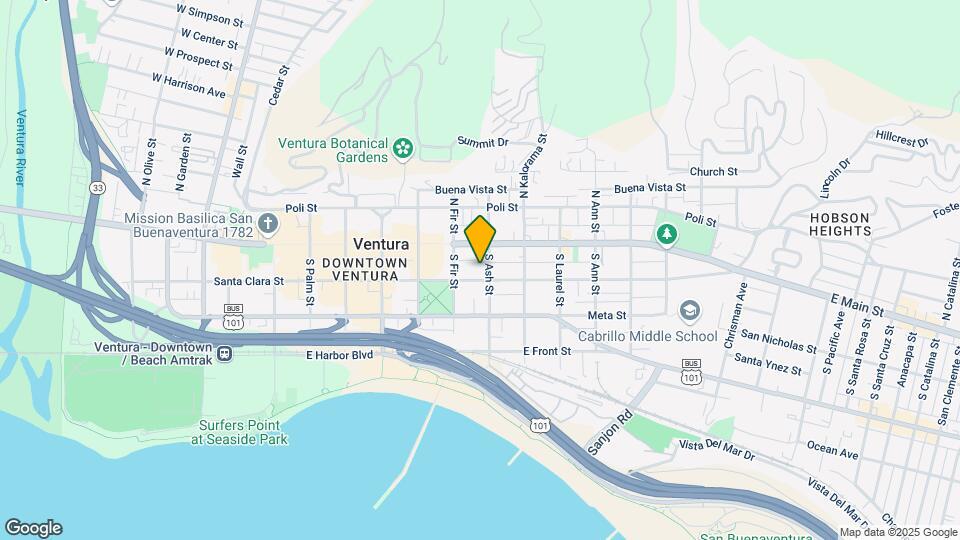 789 E Santa Clara St Map and Location Details