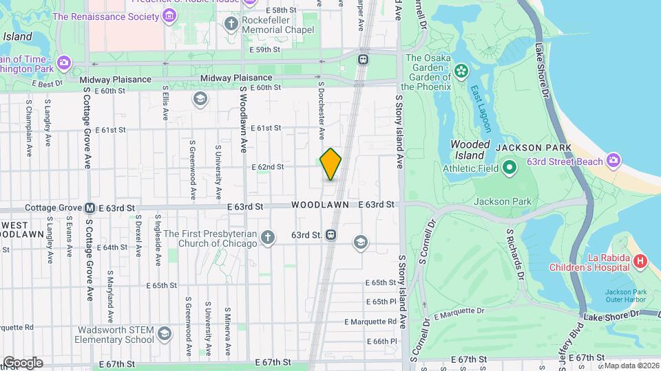 6225 S Dorchester Ave Map and Location Details