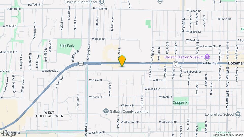 1423 W Babcock St Map and Location Details