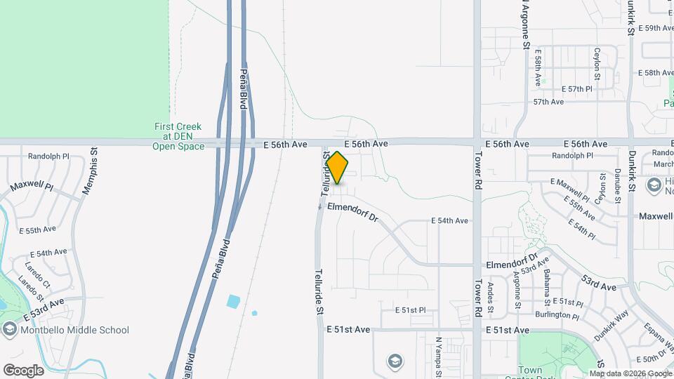 17747 E 54th Ave Map and Location Details